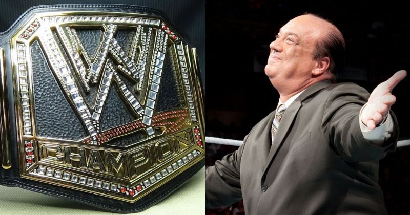 WWE Title/ Paul Heyman.