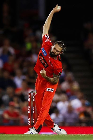 Kane Richardson in BBL - Melbourne Renegades v Sydney Sixers