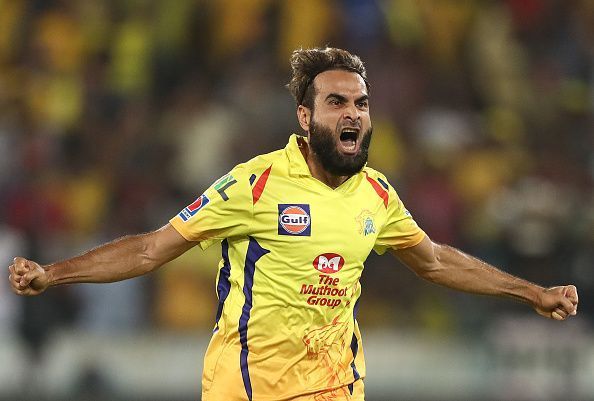 Imran Tahir goes for his signature run while celebrating a wicket&nbsp;(Picture courtesy: BCCI/iplt20.com)