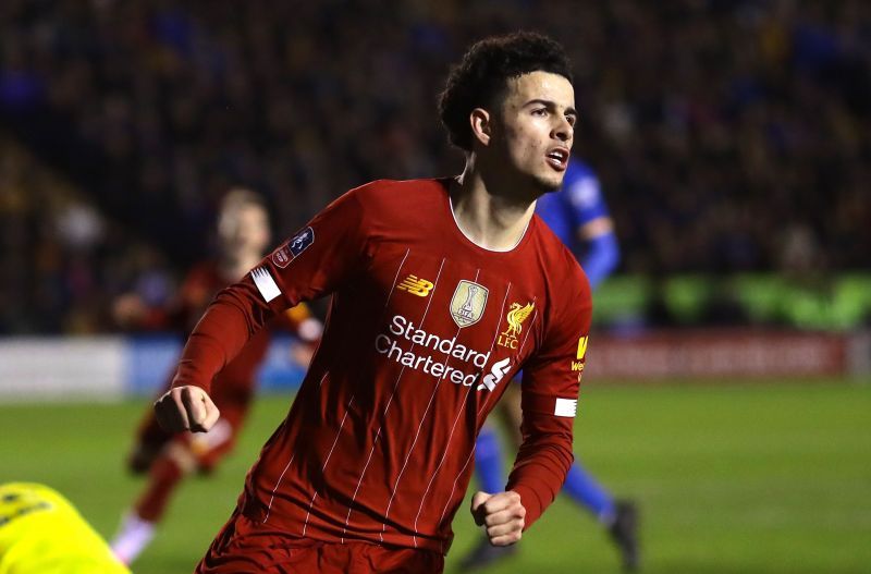 Match-winner against Everton, Curtis Jones opened the scoring for Liverpool at Shrewsbury