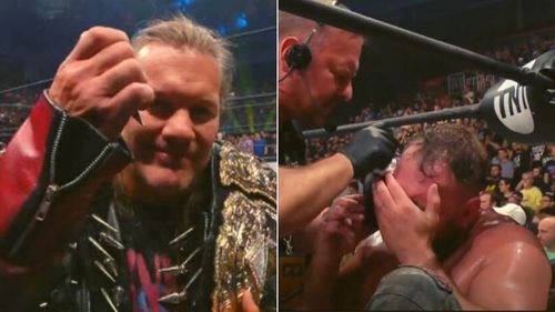 Chris Jericho took out his frustrations with Jon Moxley