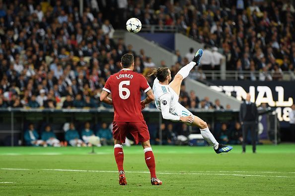 Gareth Bale scored one of the best Champions League goals of all time for Real in the 2018 final