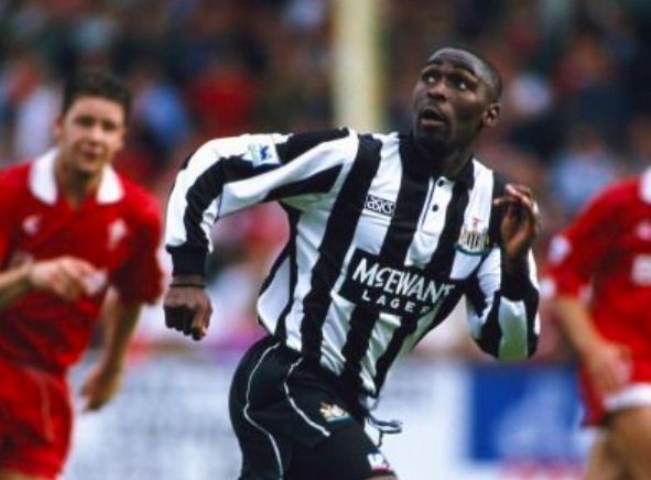 Andy Cole in action for Newcastle United