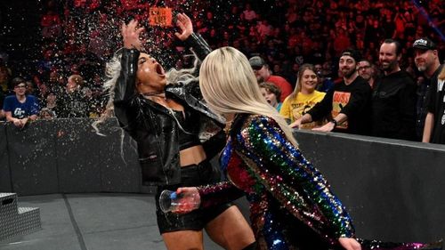 Liv Morgan and Lana pictured in their ongoing lesbian storyline