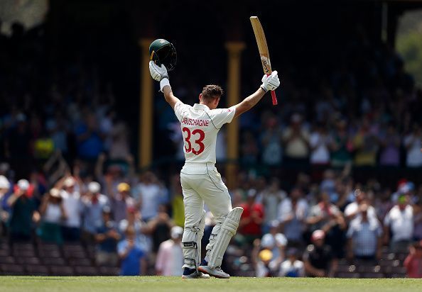 Marnus Labuschagne scored his career best 215 in the Sydney Test 2020