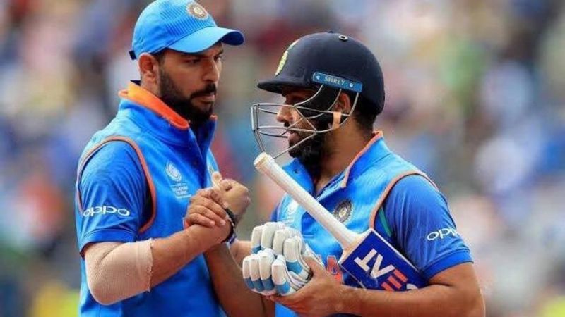 Yuvraj Singh and Rohit Sharma