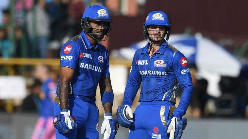 This is arguably the safest and the go to pair of openers for the Mumbai Indians