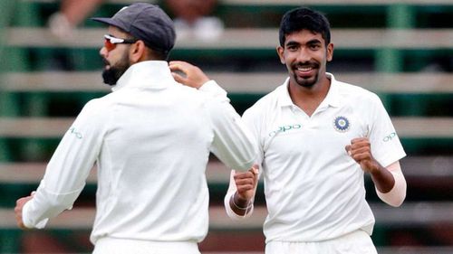 Jasprit Bumrah and Virat Kohli