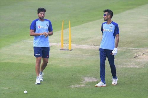 Spin twins Kuldeep Yadav and Yuzvendra Chahal train ahead of second ODI