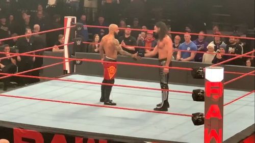 Ricochet and Seth Rollins