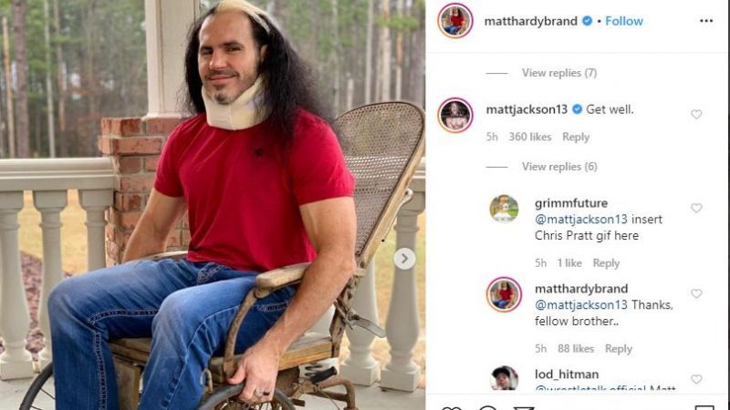 Interesting exchange (Pic Source: Matt Hardy Instagram)