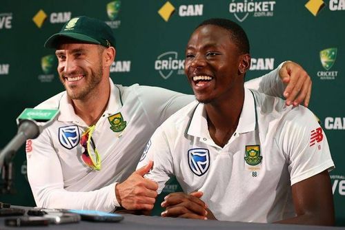 Faf du Plessis and Kagiso Rabada