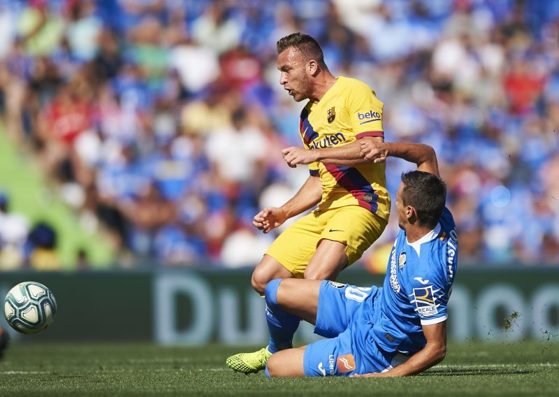 Arthur Melo ina ction against Getafe CF