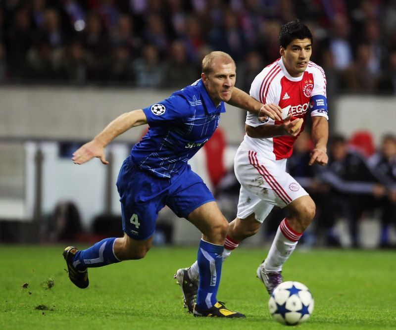 Suarez's first and only goal in the Champions League with Ajax came in 2010