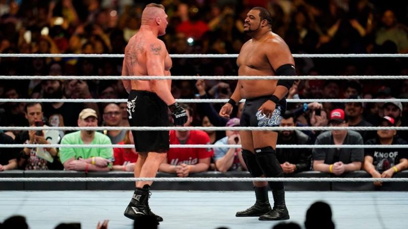 Brock Lesnar and another physical specimen - Keith Lee