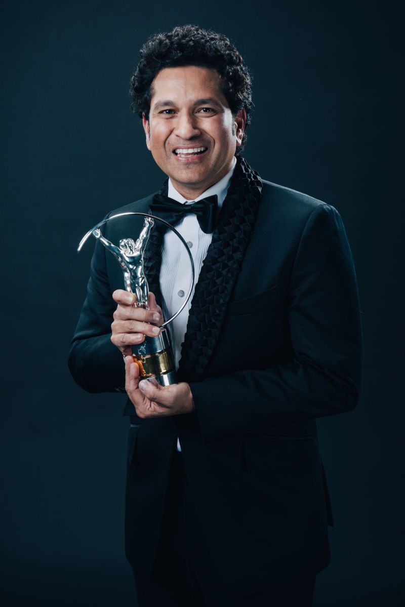 Sachin Tendulkar at the 2020 Laureus World Sports Awards in Berlin