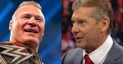 Brock Lesnar and Vince McMahon.