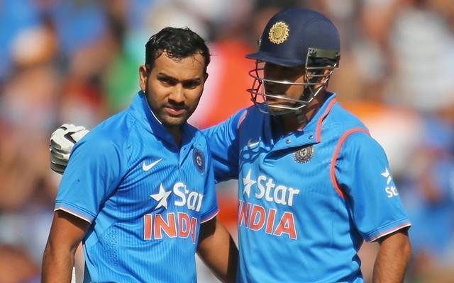 Rohit Sharma and MS Dhoni.