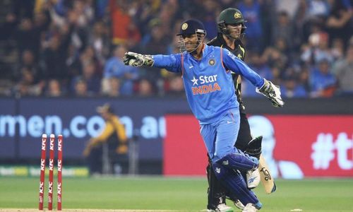 If MS Dhoni is appealing a stumping, the batsman knows he'd rather walk