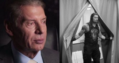 Vince McMahon and Roman Reigns