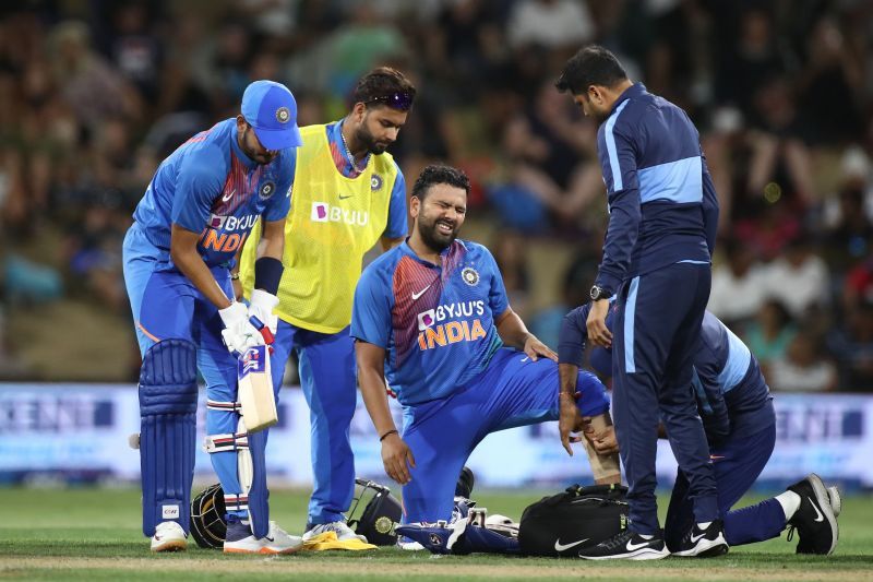 Rohit Sharma retired hurt in the 5th T20I match