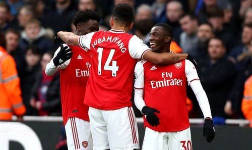 Arsenal defeated Everton 3-2 at the Emirates