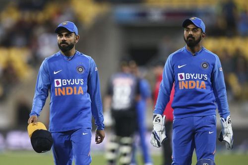 Virat Kohli (left) and KL Rahul (right)