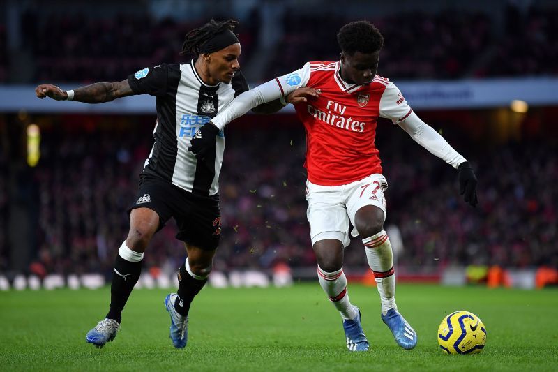Saka registered his second Premier League assist of the season against Newcastle