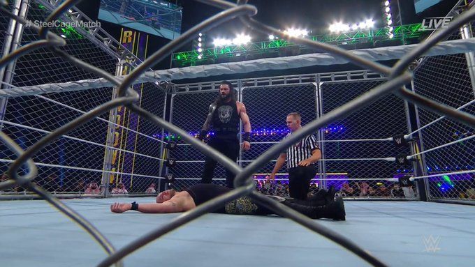 Roman Reigns defeated King Corbin