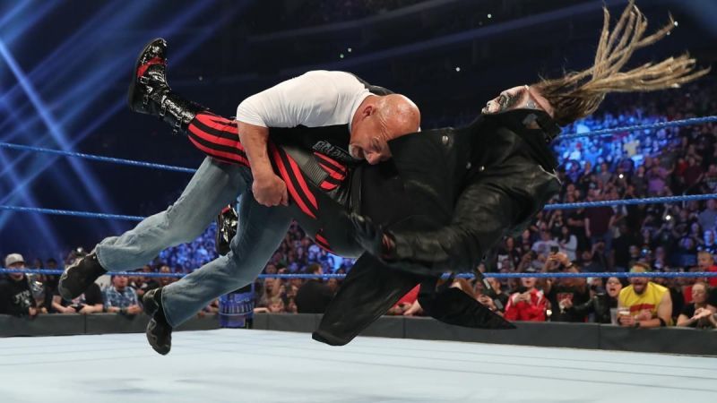 Goldberg speared &#039;The Fiend&#039; Bray Wyatt on SmackDown ahead of their Champions