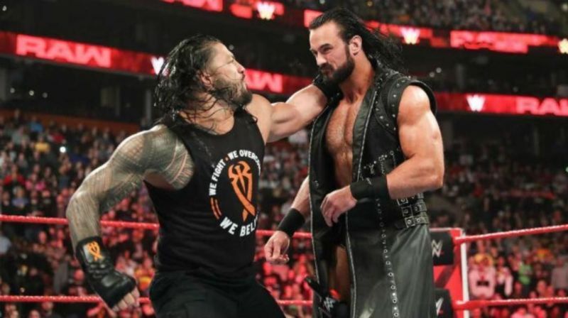 Roman Reigns and Drew McIntyre have wrestled each other several times in the past