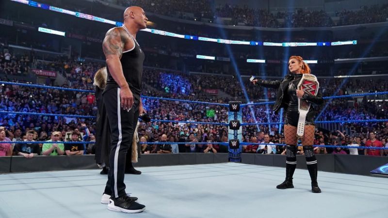 The Rock and Becky Lynch