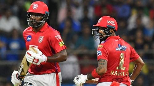 Chris Gayle and KL Rahul