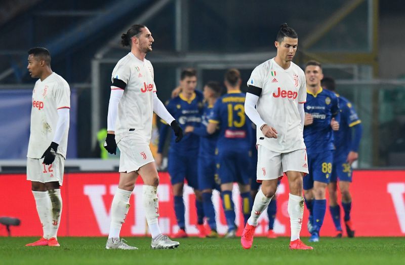 Hellas Verona shocked Juventus 2-1 at home to go sixth in the table