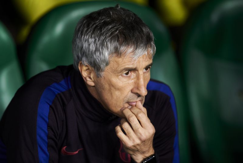Quique Setien has two crucnh matches in the next week