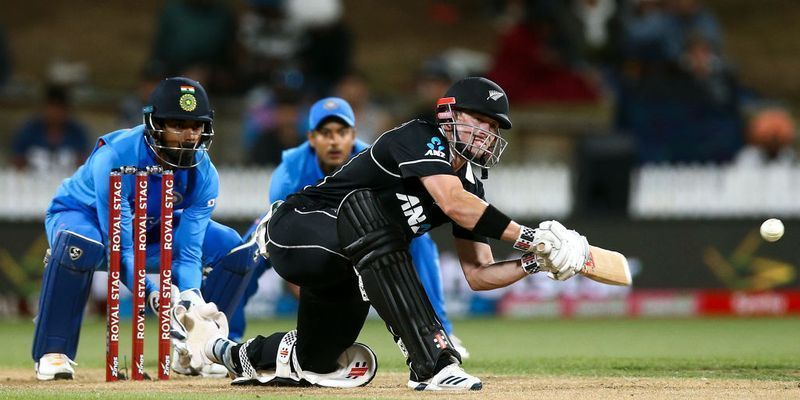 Henry Nicholls anchored New Zealand's chase.