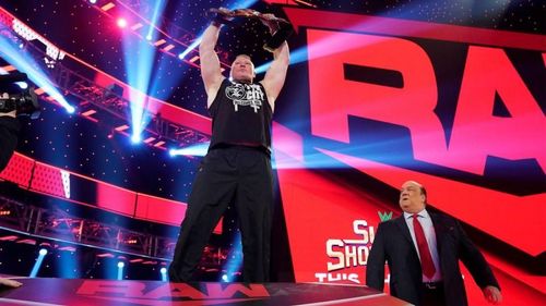 Paul Heyman proposed a highly unlikely scenario where Ricochet defeats Brock Lesnar!