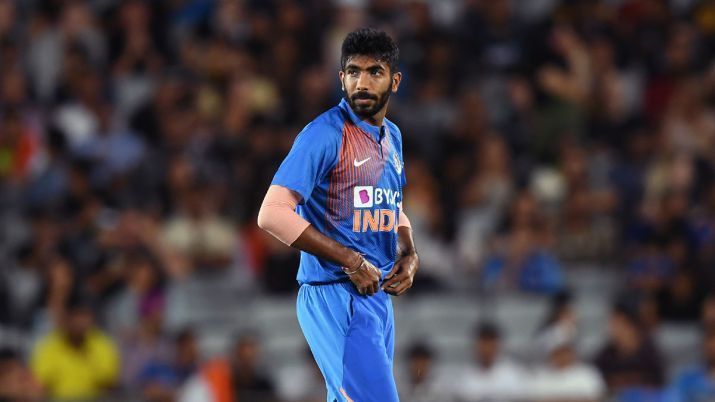 Bumrah stares down his teammates after a comedy of errors in the field