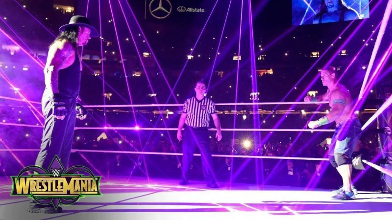 The Undertaker vs John Cena at WrestleMania 34