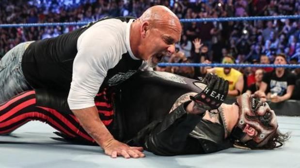 Goldberg speared &quot;The Fiend&quot; Bray Wyatt in a confrontation before WWE Super ShowDown!