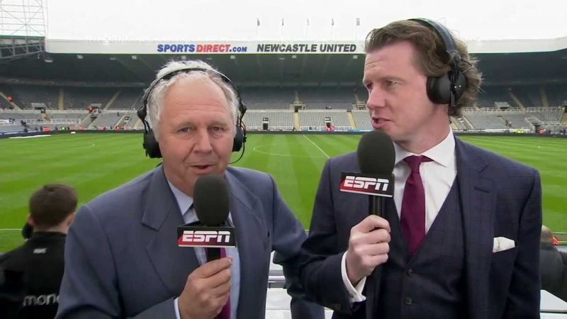 Ian Darke (left) has been a primary commentator both in English and American football