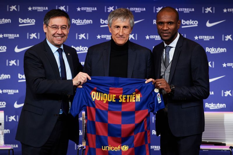 FC Barcelona Unveil New Coach Quique Setien