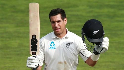 Ross Taylor celebrating a ton 