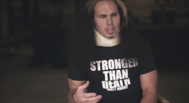 Hardy&#039;s WWE days over? (Pic Source: Matt Hardy Brand YouTube)