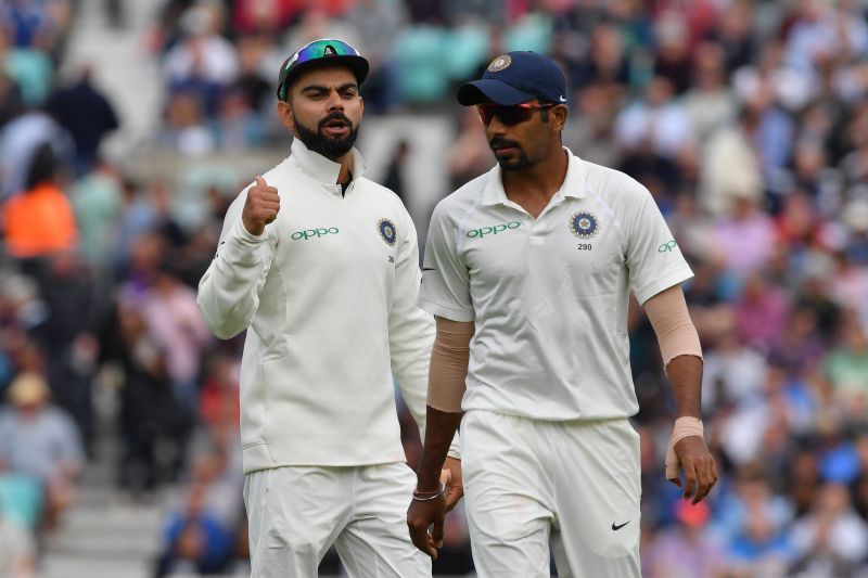 Jasprit Bumrah and Virat Kohli