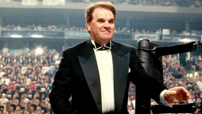 WWE's first celebrity Hall of Fame inductee, Pete Rose