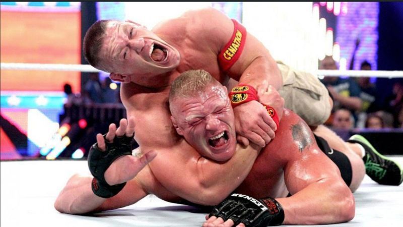 John Cena and Brock Lesnar