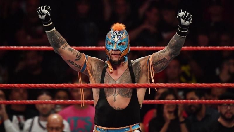 Rey Mysterio currently represents the RAW brand