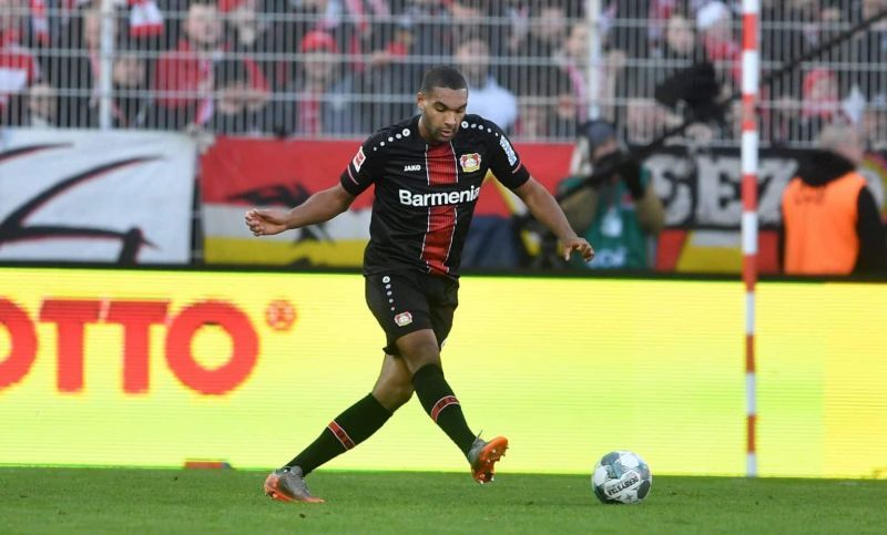 Jonathan Tah in action for Bayer Leverkusen