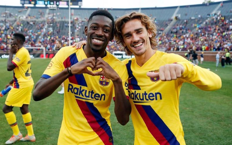 Both Ousmane Dembélé and Antoine Griezmann have struggled to get going